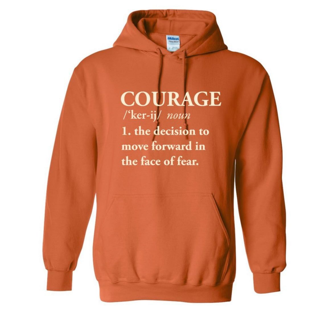 Burnt Orange - Courage Hoodie