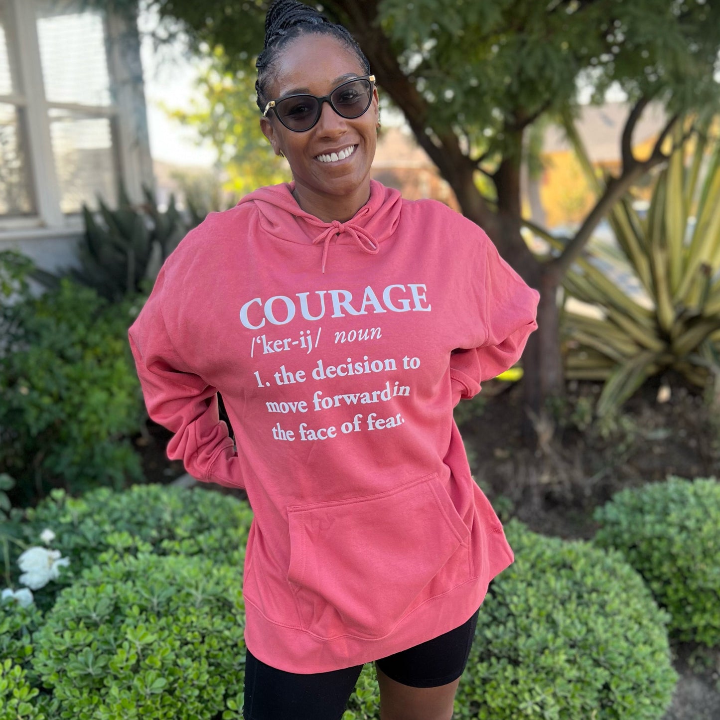 Red Salmon - Courage Hoodie