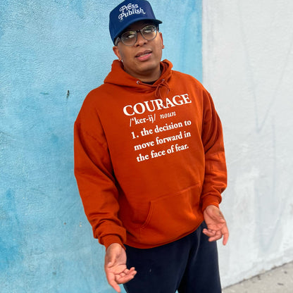 Burnt Orange - Courage Hoodie